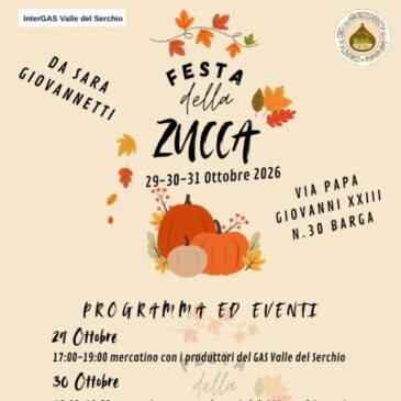 A Barga la Festa della Zucca 2026: prodotti locali, mercatini e laboratori di Halloween